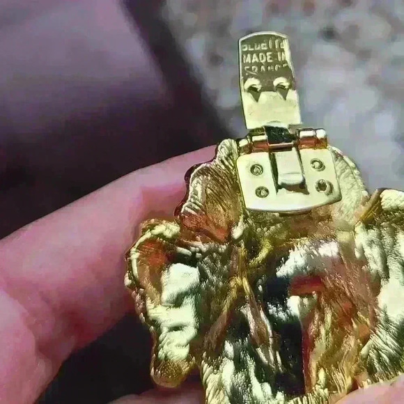 Bluette vintage Gold flower shoes clips - Picture 8 of 12